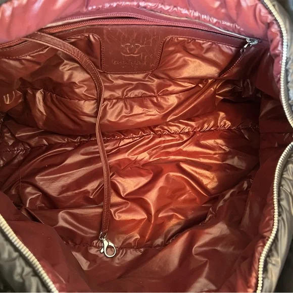 Chanel cocoon large black quilted nylon tote leather details 100% authentic - Picture 14 of 17